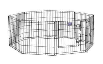 Black E-Coated Exercise Pen-24" with Door