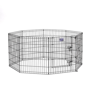 Black E-Coated Exercise Pen-30" with Door