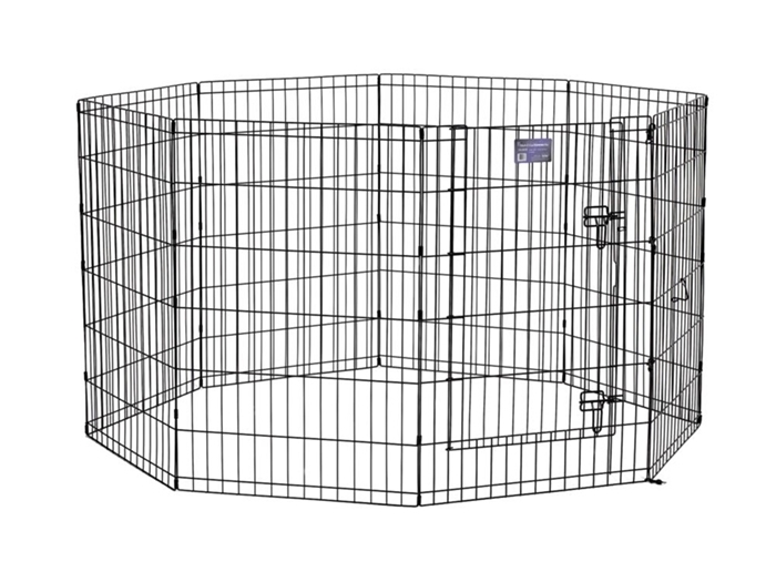 Black E-Coated Exercise Pen-36" with Door