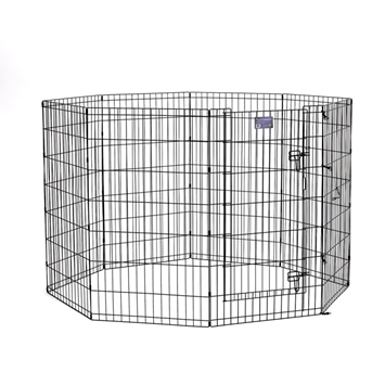 Black E-Coated Exercise Pen-42" with Door