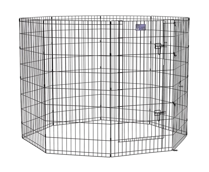 Black E-Coated Exercise Pen-48" with Door