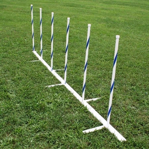 6 Weave Pole pegs with 24" Spacer Cut Your Own Poles Dog Agility Equipment 