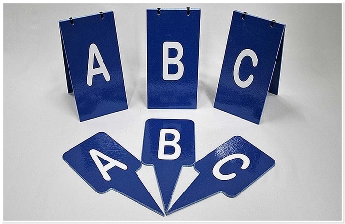 A,B,C, Obstacle Markers