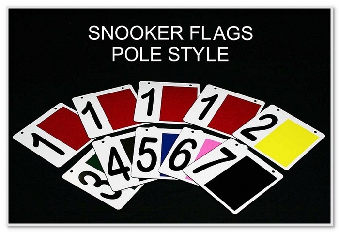 Snooker Equipment 10 Flags Only