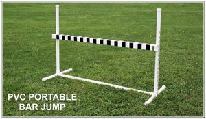 PVC Portable Individual Obedience Bar Jump