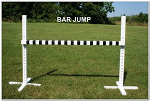 Regulation Plastic Wood Individual Jumps - Bar Jump