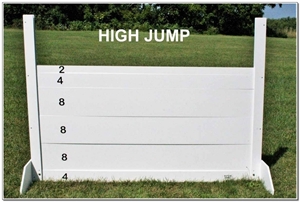 Regulation Plastic Wood Individual Jumps - High Jump